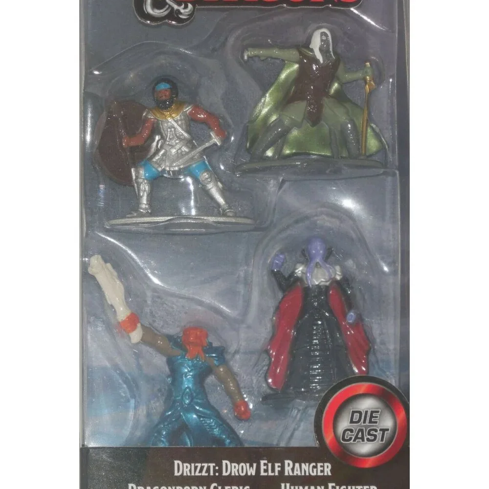 Jada Toys DUNGEONS & DRAGONS Die Cast Figurines 4 Pack Starter Pack - Picture 8 of 8